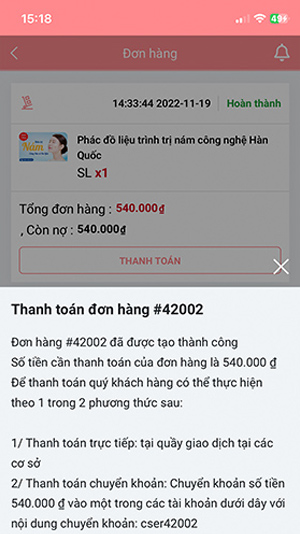 Hướng dẫn thanh toán